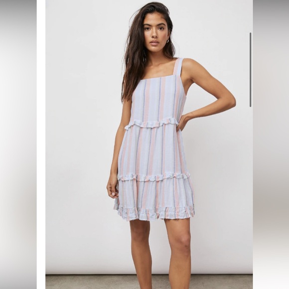 Rails Sandy Mini Dress Beach Cover up size Small linen blend - Picture 3 of 13